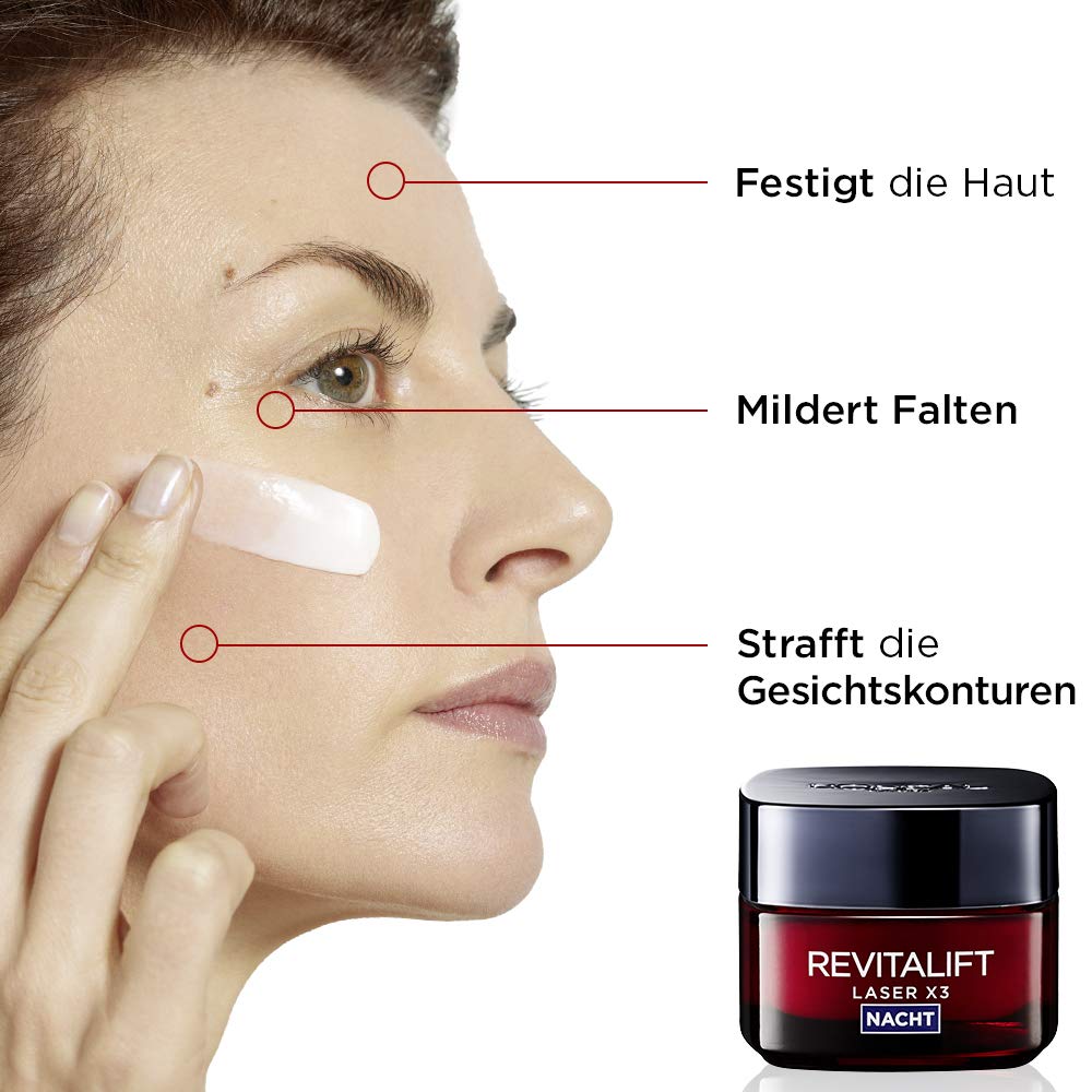 L'Oreal Paris Revitalift Laser X3 Anti-Age Night Cream 50ml,3600522480105