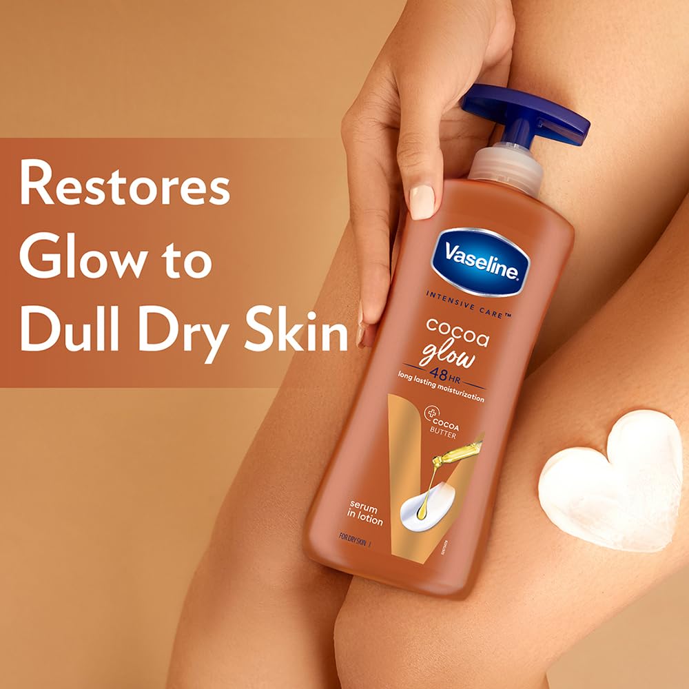 Vaseline Intensive Care Cocoa Glow Cocoa Butter Lotion 400ml,6001087357067