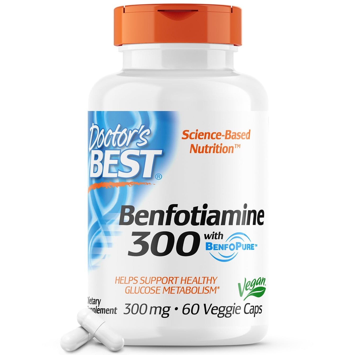 Doctor's Best Benfotiamine 300 300mg 60 Veg Capsules