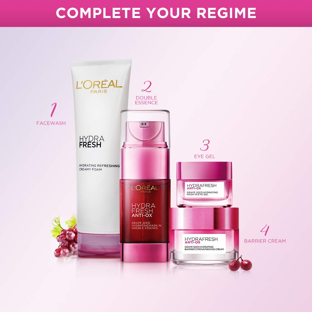 L'Oreal Paris Hydrafresh Anti-Ox Grape Seed Hydrating Cream 50ml,6923700960853,