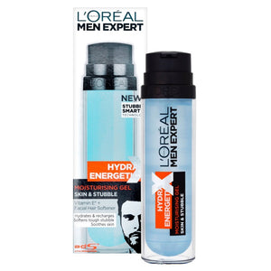 L'Oreal Paris Men Expert Hydra Energetic X Skin & Stubble Moisturizing Gel 50ml,3600522333111