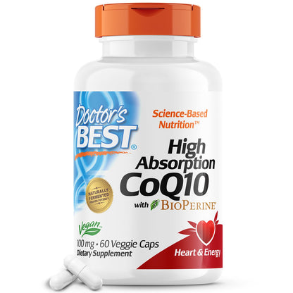 Doctor's Best High Absorption CoQ10 100mg Veg Capsules