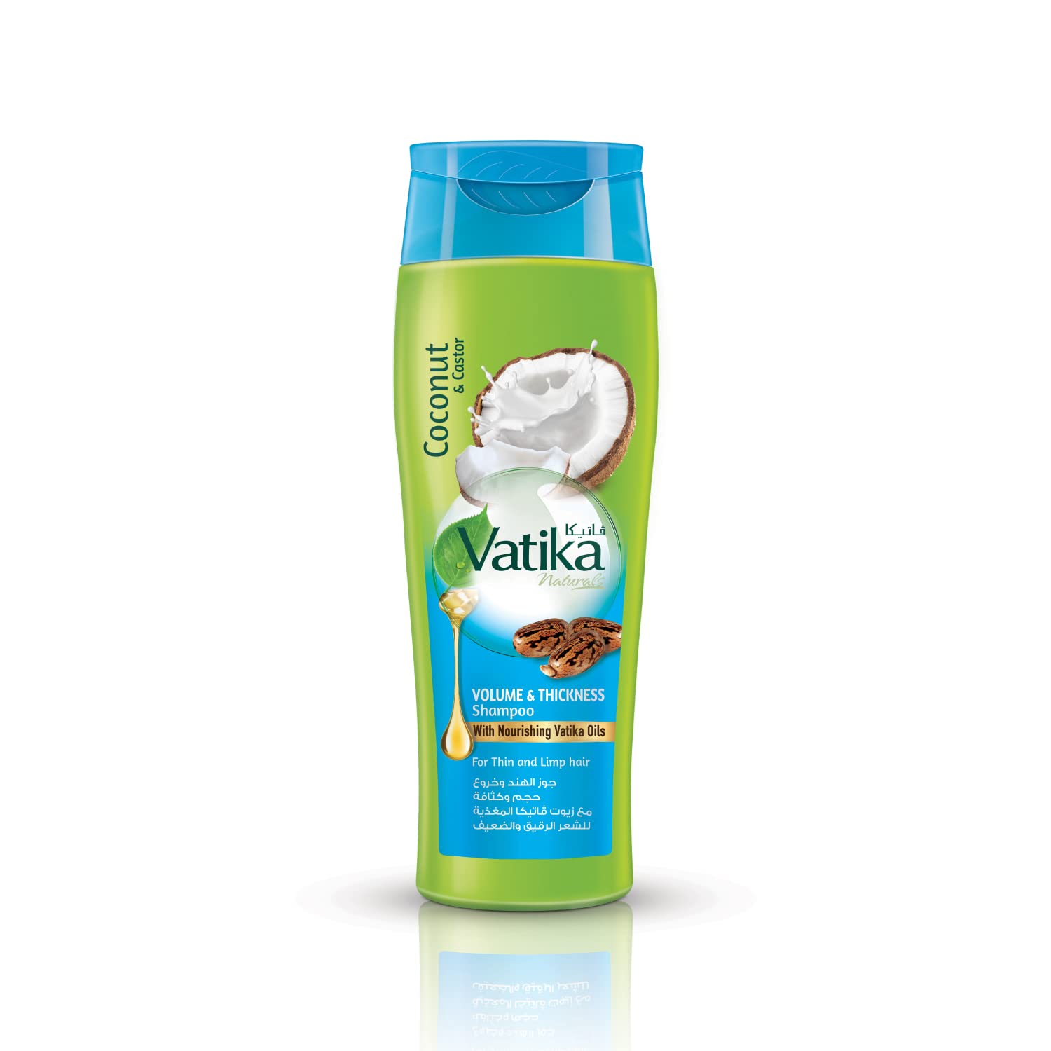 Vatika Coconut & Castor Volume & Thickness Shampoo & Conditioner 400ml,6291069701272,
