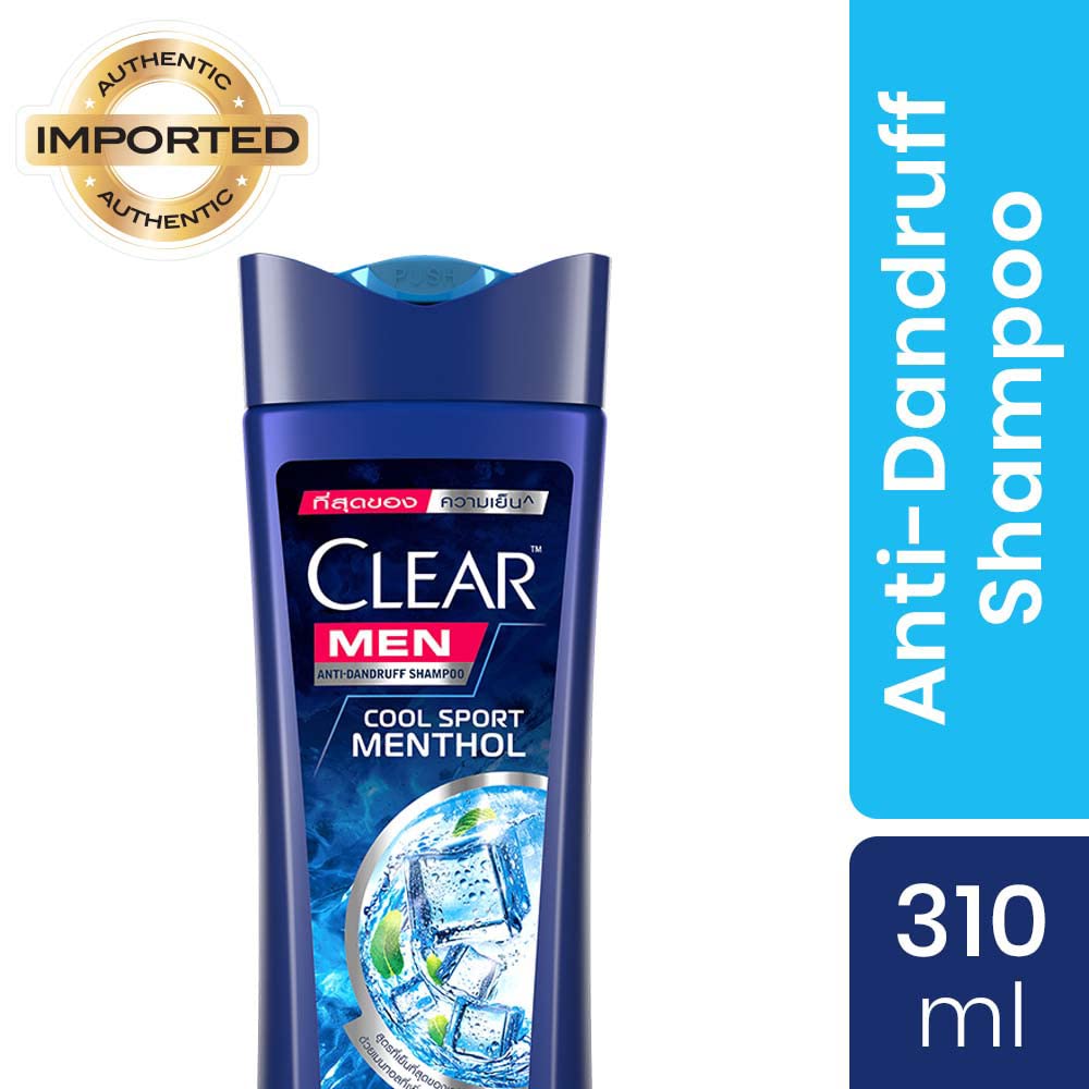 Clear Men Cool Sport Menthol Anti-Dandruff Shampoo 310ml,8851932391801,
