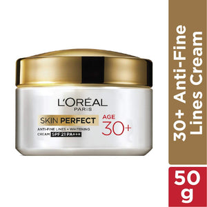 L'Oreal Paris Skin Perfect Age 30+ SPF 21 PA+++ Anti-Fine Lines + Whitening Cream 50g,8901526104680,
