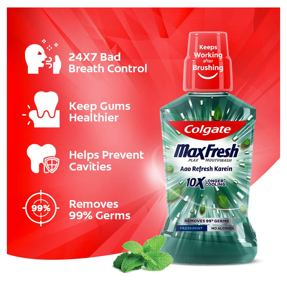 Colgate Plax Fresh Mint Mouthwash 500ml,8850006304839,