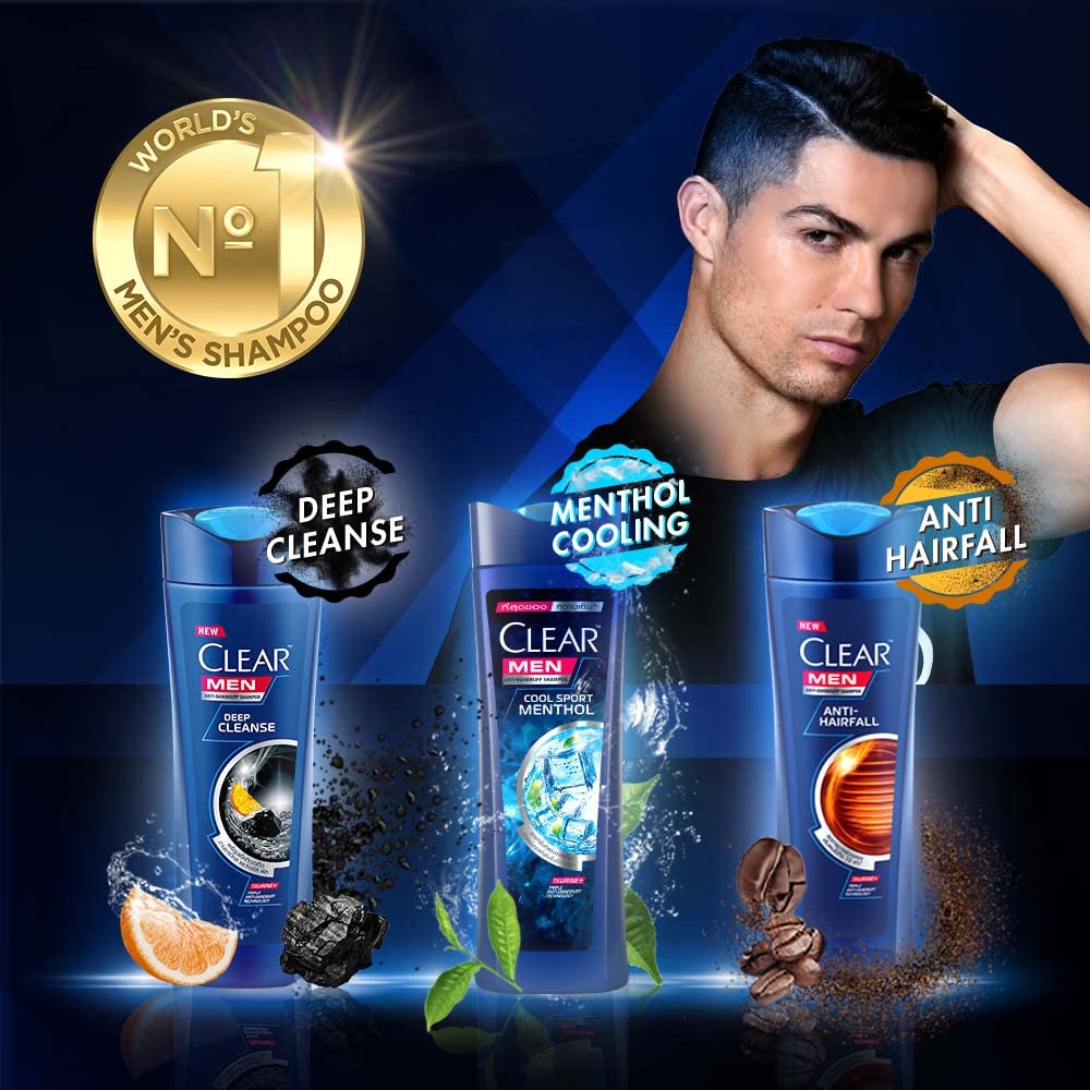 Clear Men Cool Sport Menthol Anti-Dandruff Shampoo 310ml,8851932391801,