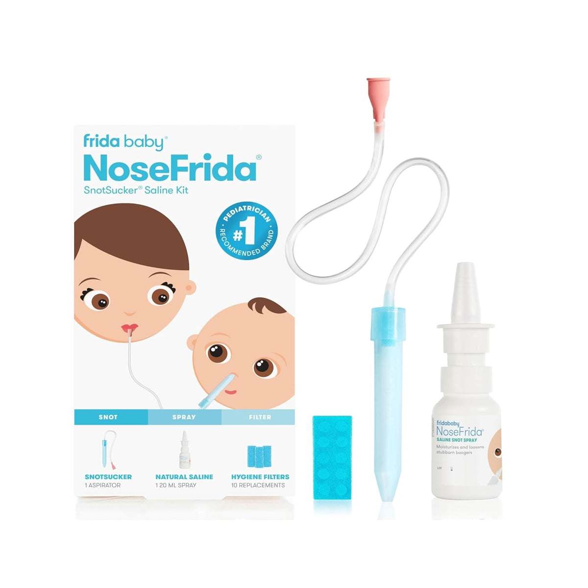 Frida Baby Nose Frida Snotsucker Saline Kit,7330304508203,