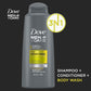 Dove Men +Care Sport Care Active + Fresh 3-In-1 Shampoo, Conditioner & Body Wash 603ml,079400461650,