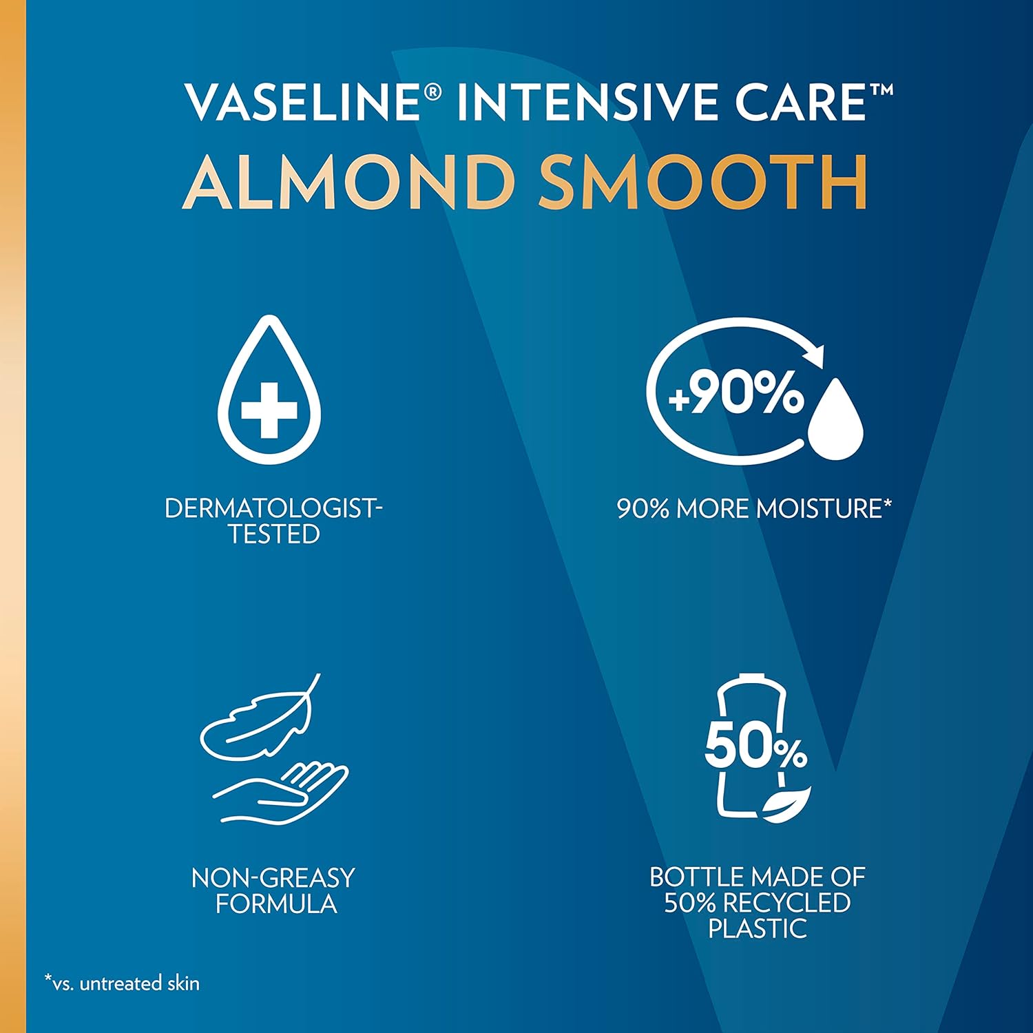 Vaseline Intensive Care Almond Smooth Body Lotion 600ml,305210044647