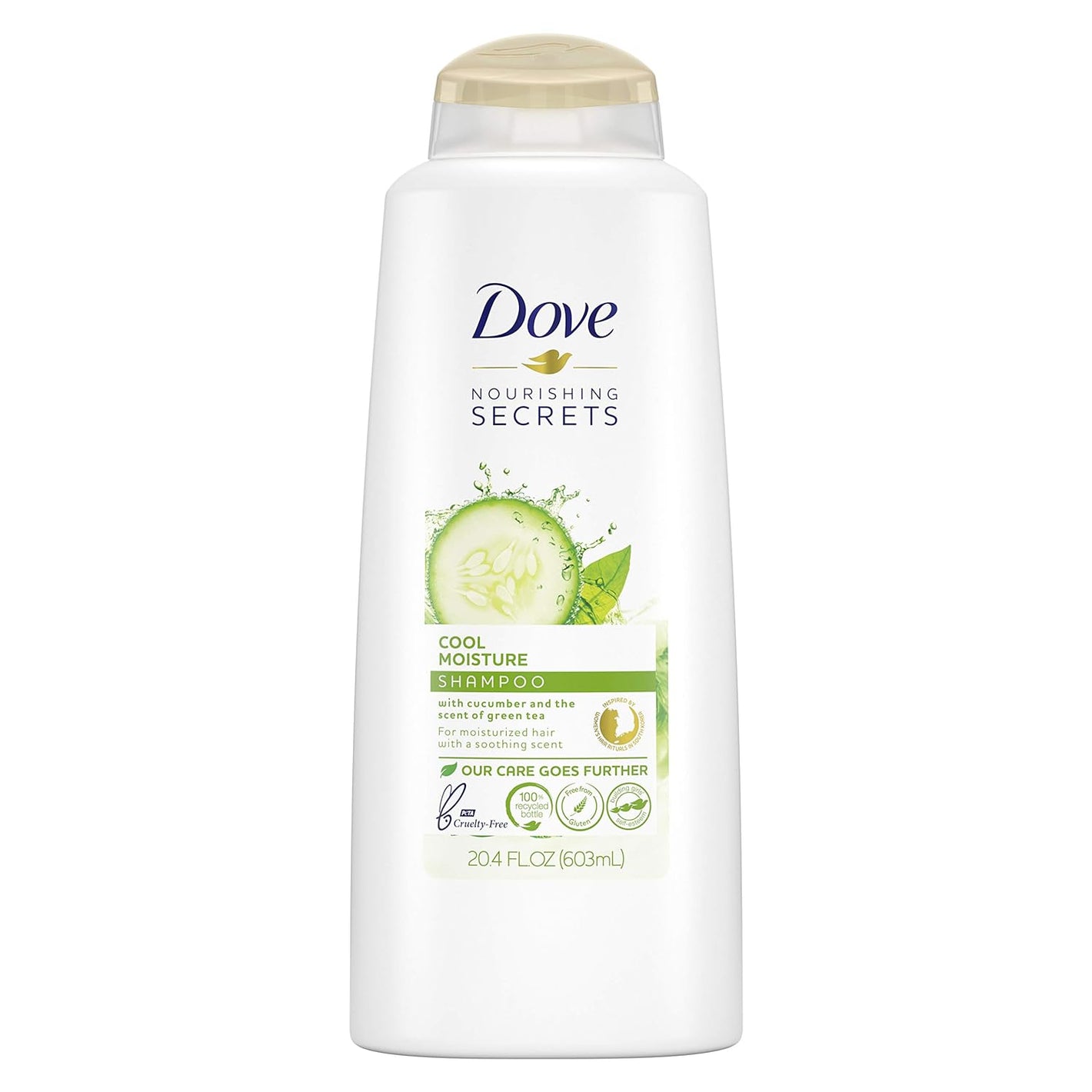 Dove Nourishing Secrets Cucumber & Green Tea Cool Moisture Shampoo 603ml,079400206800,