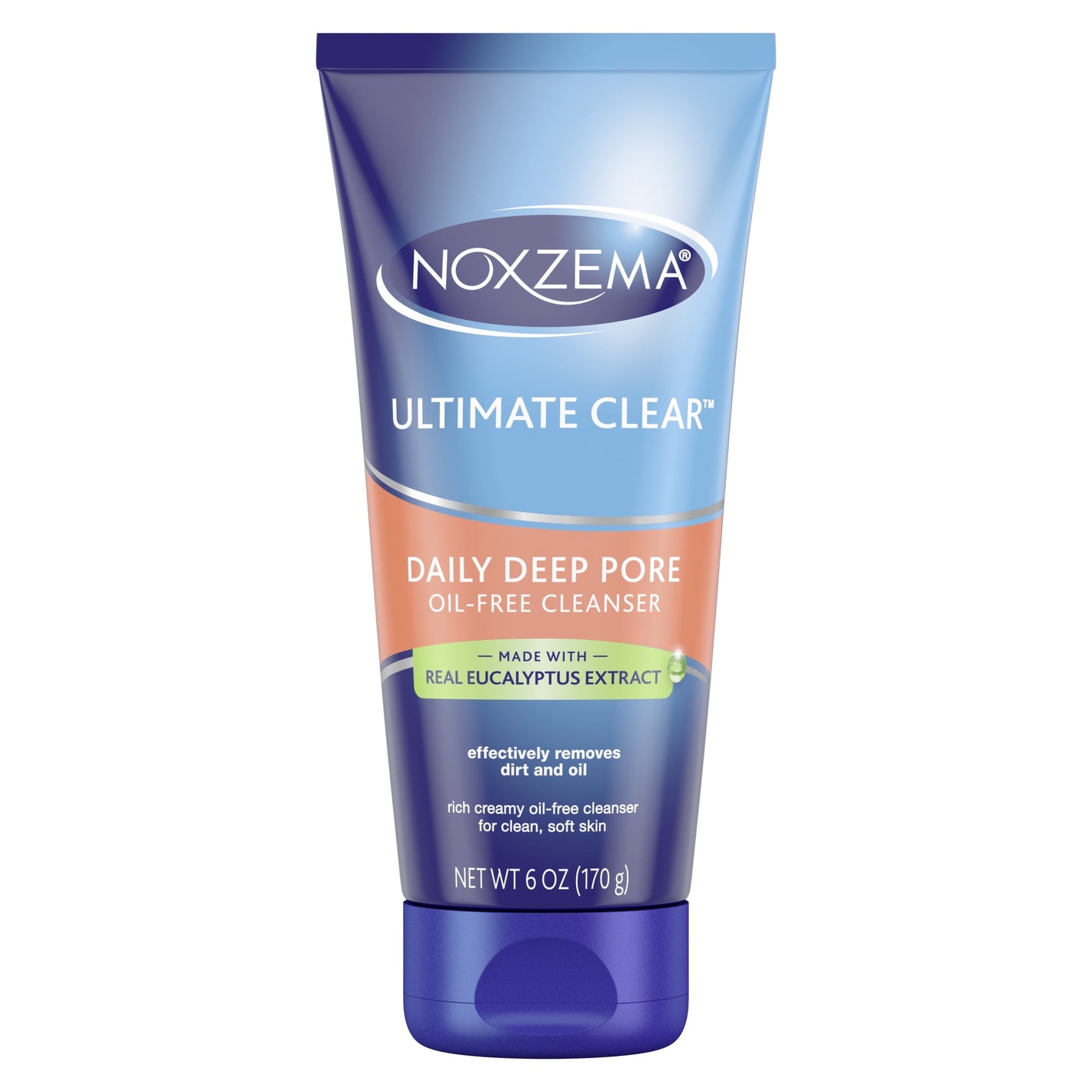 Noxzema Ultimate Clear Eucalyptus Extract Daily Deep Pore Oil-Free Cleanser 170g