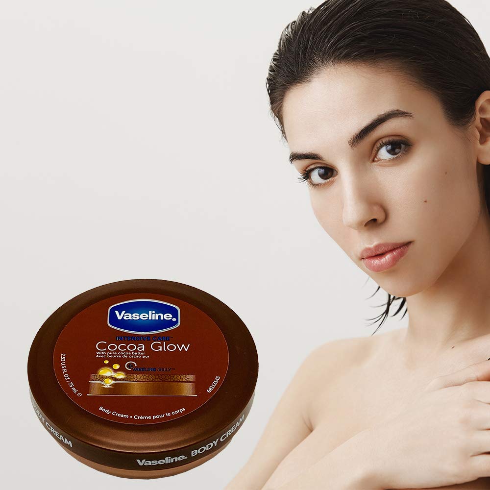 Vaseline Intensive Care Cocoa Glow Cocoa Butter Body Cream 75ml,8901030807657