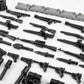 63 Pcs Battle Blocks Bricks Weapons Pack Military Weapons Accessories German WW2 Weapons Toys Military Equipment Compatible With Major Brand, 3 Years Old And Up,