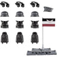 63 Pcs Battle Blocks Bricks Weapons Pack Military Weapons Accessories German WW2 Weapons Toys Military Equipment Compatible With Major Brand, 3 Years Old And Up,