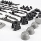 63 Pcs Battle Blocks Bricks Weapons Pack Military Weapons Accessories German WW2 Weapons Toys Military Equipment Compatible With Major Brand, 3 Years Old And Up,