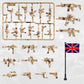 63 Pcs Military Weapons Set Accessories U.K Special Forces Weapons Toys Military Equipment Battle Blocks Bricks Compatible With Major Brand, 3 Years Old And Up,