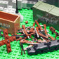 63 Pcs US Brown Toy Soldiers Figures,Toy Set, US Weapons Pack Military Army Battle, Toy Set Weapon Battle Building Blocks Compatible With Major Brand, 3 Years Old And Up,