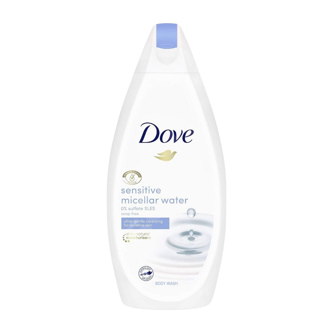 Dove Sensitive Skin Micellar Water Body Wash 500ml,8720181160738