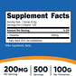 Nutricost L-Theanine Unflavored Powder 100g