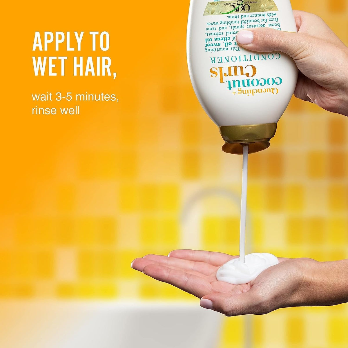 OGX Quenching + Coconut Curls Shampoo & Conditioner 385ml,022796971906
