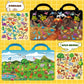 6?Set Puffy Sticker Books, 3D Reusable, Farm, Dinosaur, Ocean & Space Themes, Kids Ages 2–4 Activity Toys