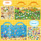 6?Set Puffy Sticker Books, 3D Reusable, Farm, Dinosaur, Ocean & Space Themes, Kids Ages 2–4 Activity Toys