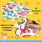 6?Set Puffy Sticker Books, 3D Reusable, Farm, Dinosaur, Ocean & Space Themes, Kids Ages 2–4 Activity Toys
