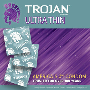Trojan Ultra Thin Ultra Sensitivity Lubricated Latex Condoms 12 Count,022600926429