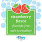 Dr. Brown's Toothbrush & Fluoride Free Strawberry Flavor Toothpaste 40g Set For 0-3 Years