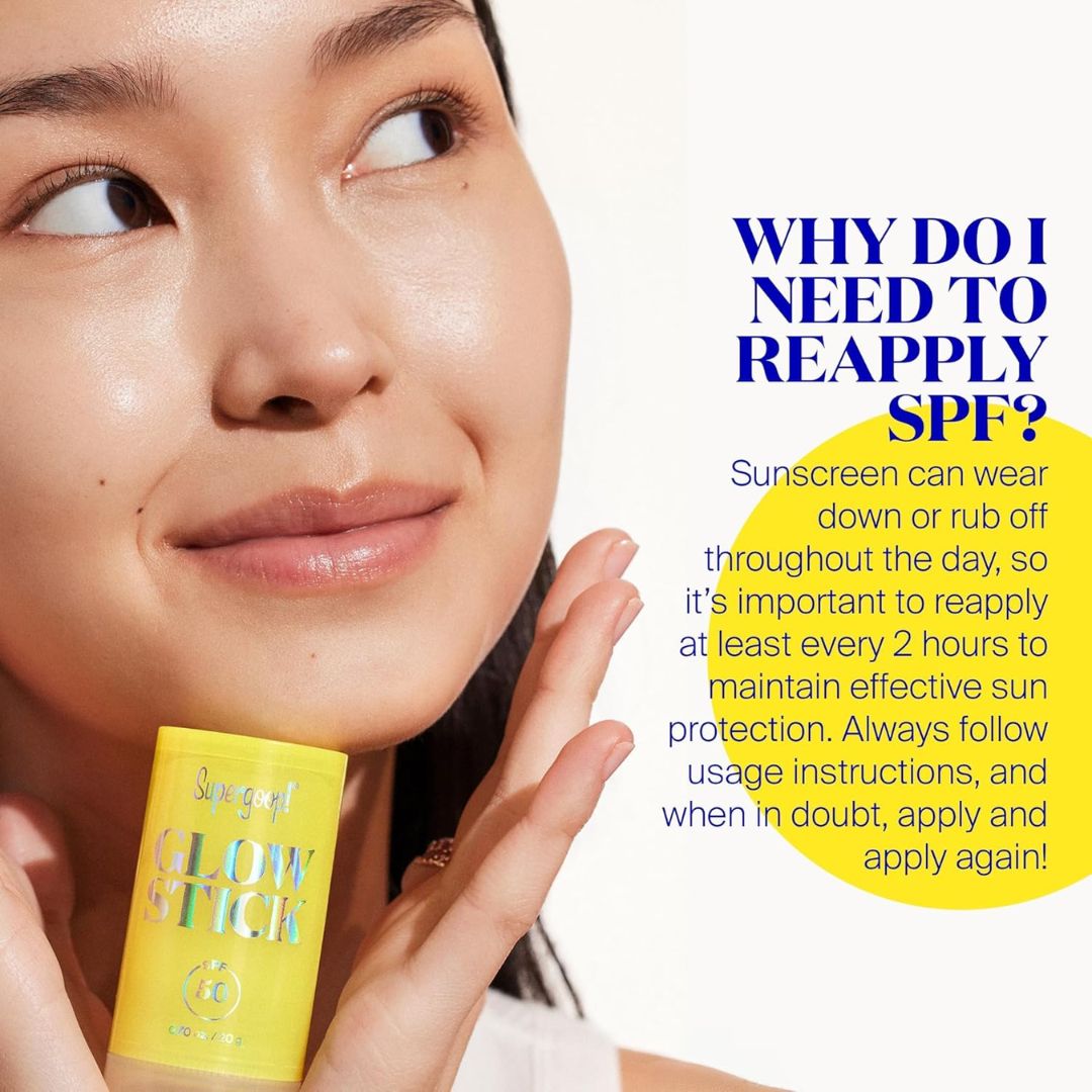 Supergoop! SPF 50 Glow Sunscreen Face Stick 20g,816218023553
