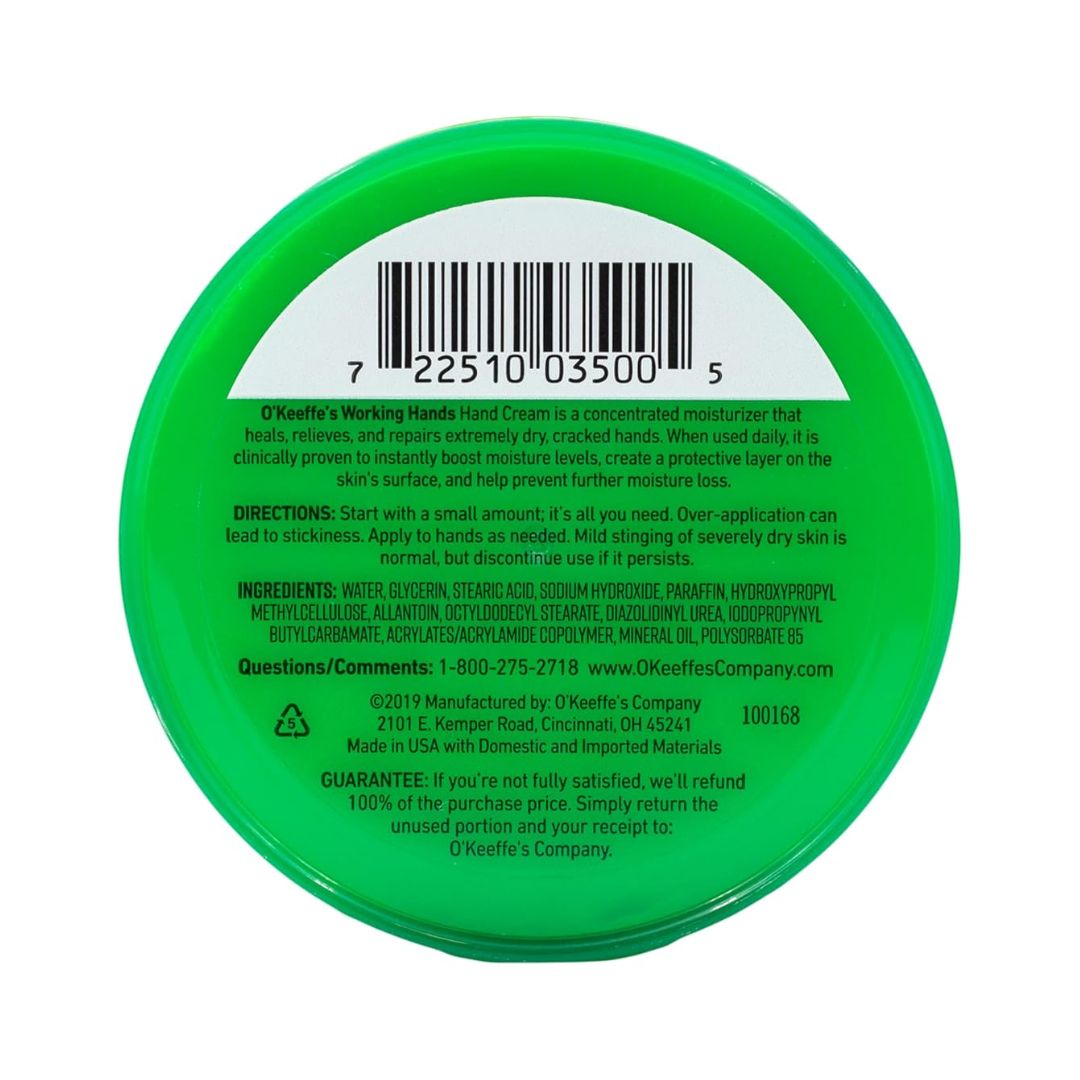 O'Keeffe's Working Hands Cream For Extremely Dry, Cracked Hands 96g,722510035005