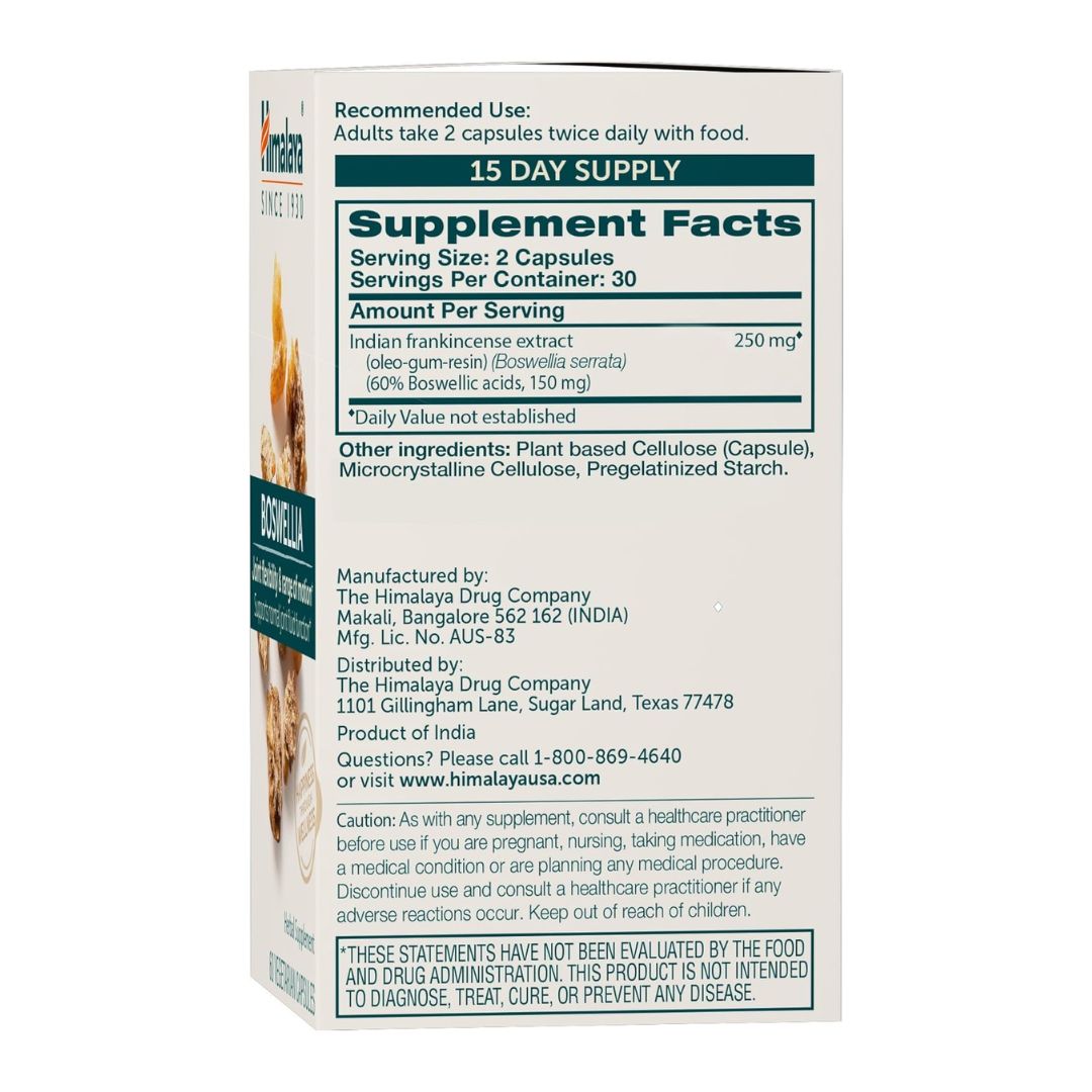Himalaya Boswellia For Joint Flexibility & Range Of Motion 60 Veg Capsules