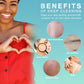 6 Pieces African Bath Sponge African Net Long Net Bath Sponge Exfoliating Shower Body Scrubber Back Scrubber Skin Smoother,Great For Daily Use (Pink, Yellow, Purple, Blue, Black, Off-White),