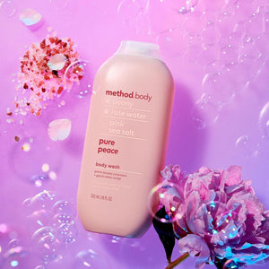 Method Pure Peace Peony, Rose Water & Pink Sea Salt Body Wash 532ml