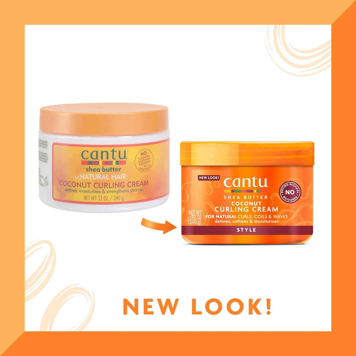 Cantu Shea Butter Coconut Curling Cream 340g,817513010033