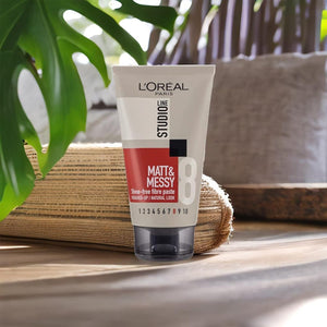 L'Oreal Paris Studio Line No.8 Matt & Messy Shine-Free Fiber Paste 150ml,3600522224976,