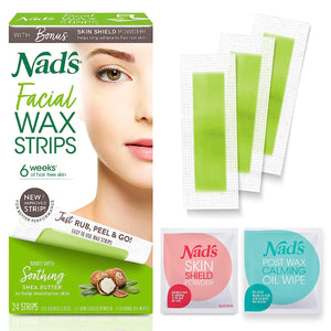 NAD'S Facial Wax Strips 24 Count