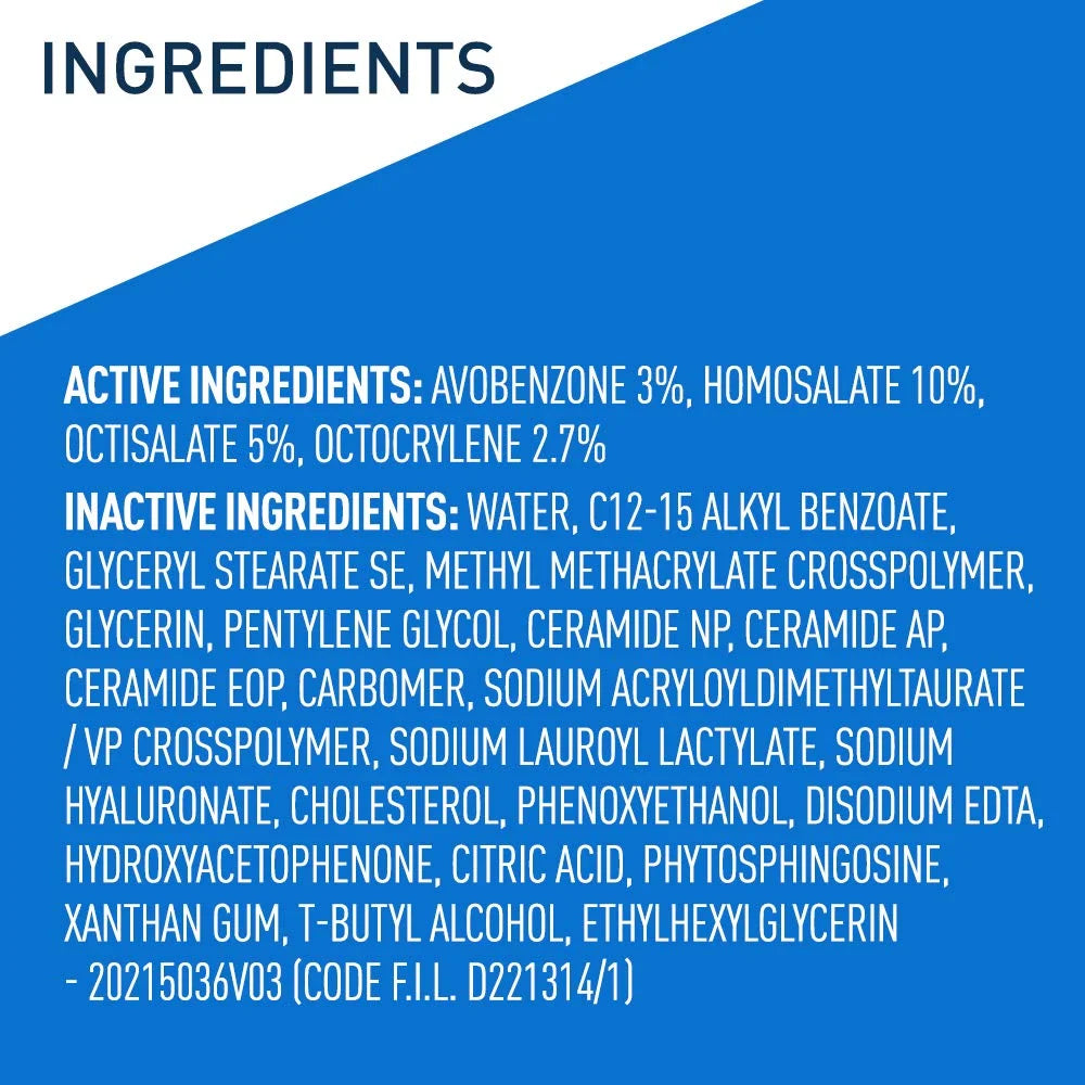 CeraVe SPF 30 Sunscreen Ultra-Light Moisturizing Lotion 50ml,3606000537521,