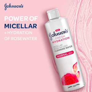 Johnson's Fresh Hydration Rose-Infused Micellar Cleansing Water For Normal Skin 400ml,3574661450964,