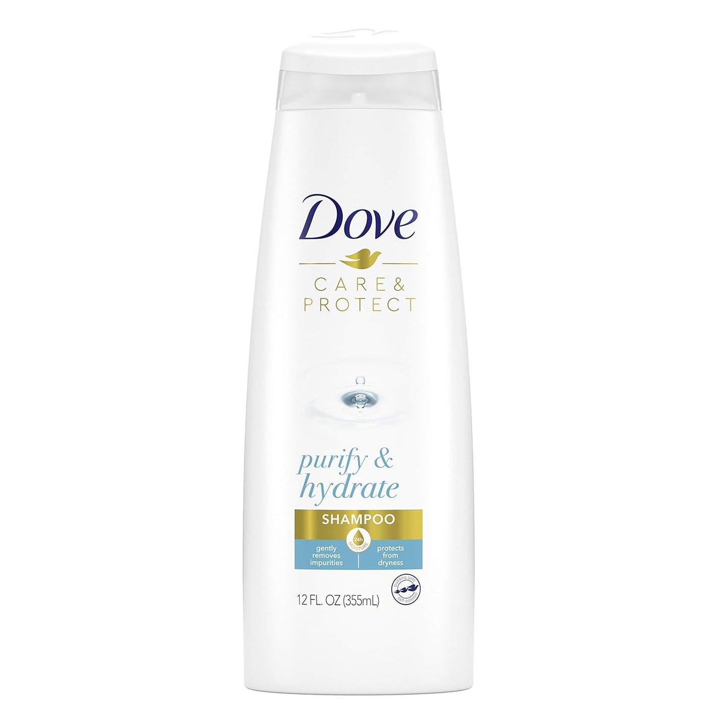 Dove Care & Protect Purify & Hydrate Shampoo 355ml,079400480293,