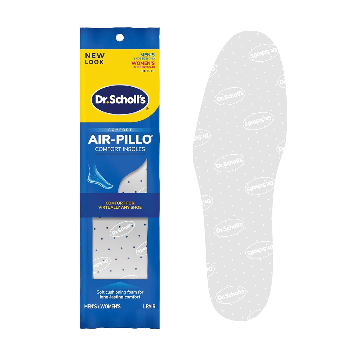 Dr. Scholl's Comfort Air-Pillo Insoles 1 Pair (Men's 7-13/Women's 5-10),888853002194,