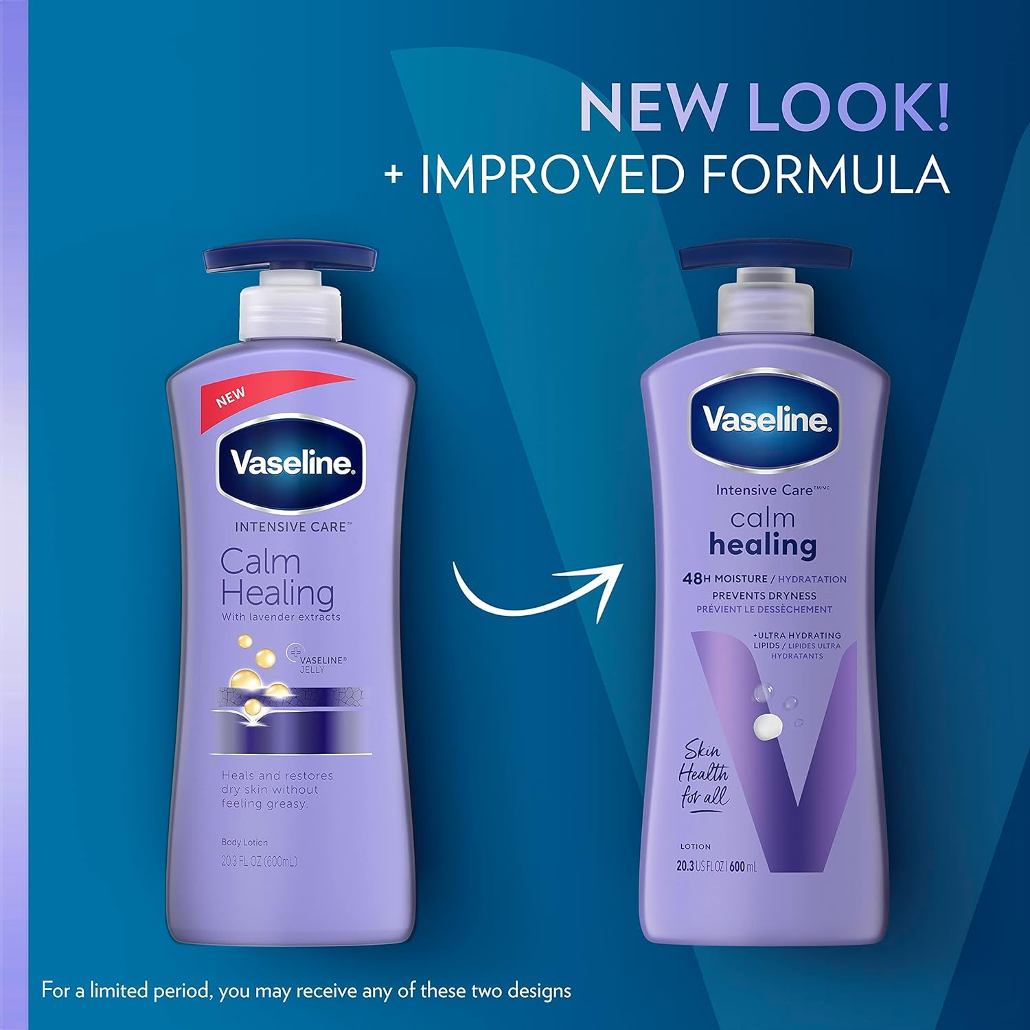 Vaseline Intensive Care Calm Healing Lavender Extract Body Lotion 600ml,305210043596