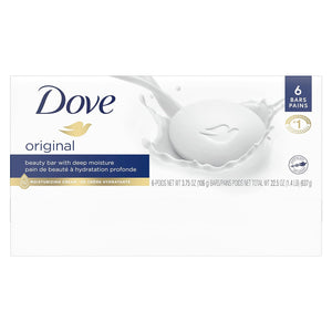 Dove Beauty Bar Original Soap (Pack Of 6) 106g Each,011111610118,