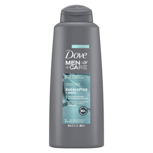 Dove Men +Care Eucalyptus + Birch Revitalizing 2-In-1 Shampoo + Conditioner 603ml,079400479174,