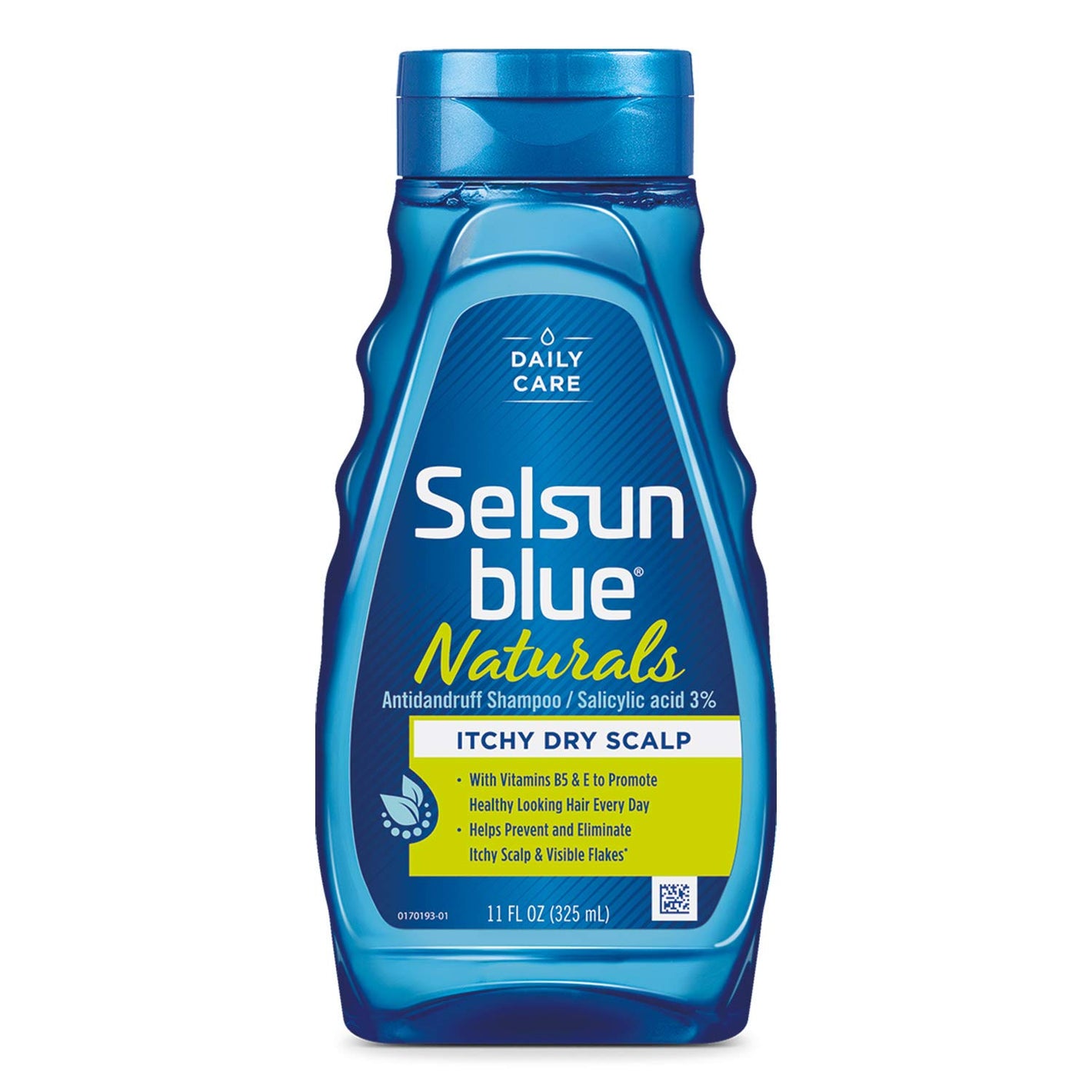 Selsun Blue Daily Care Naturals Itchy Dry Scalp Anti-Dandruff Shampoo 325ml,041167618035,