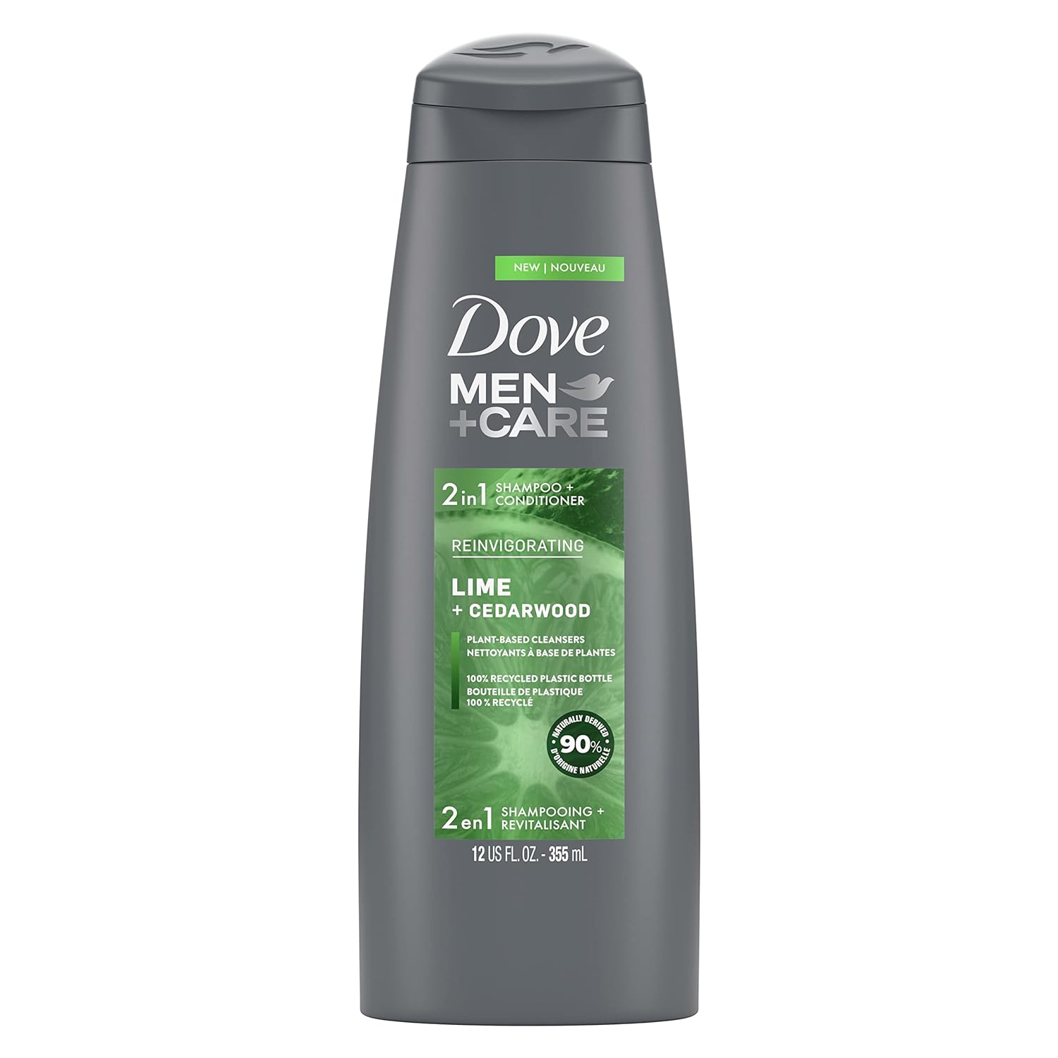 Dove Men +Care Lime + Cedarwood Reinvigorating 2-In-1 Shampoo + Conditioner 335ml,079400479150,