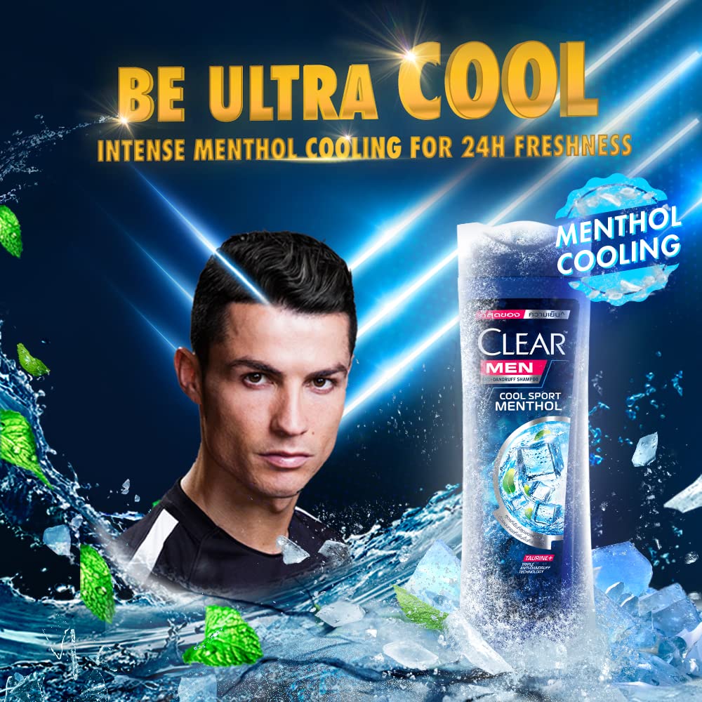 Clear Men Cool Sport Menthol Anti-Dandruff Shampoo 310ml,8851932391801,