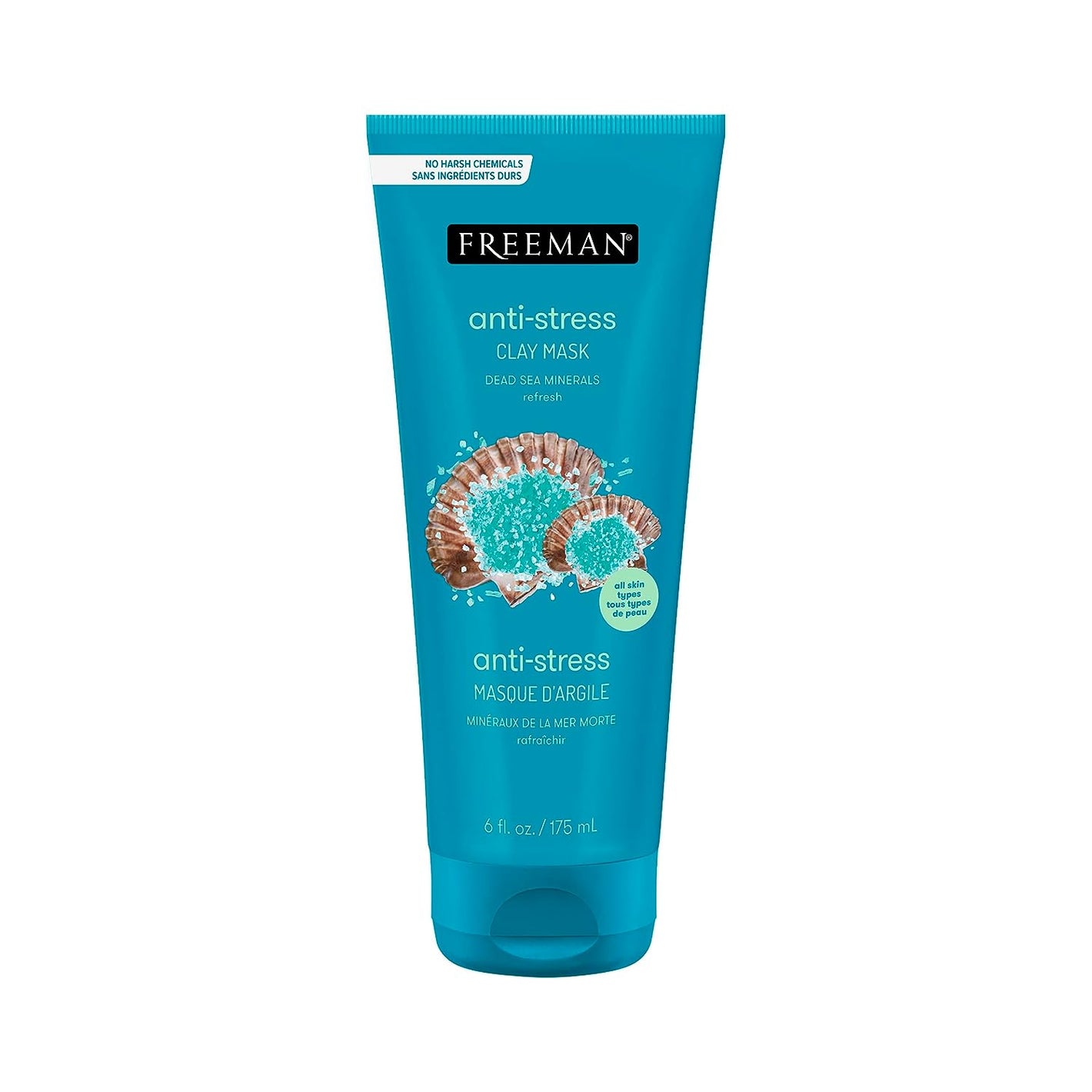 Freeman Anti-Stress Dead Sea Minerals Clay Mask 175ml,072151452120,
