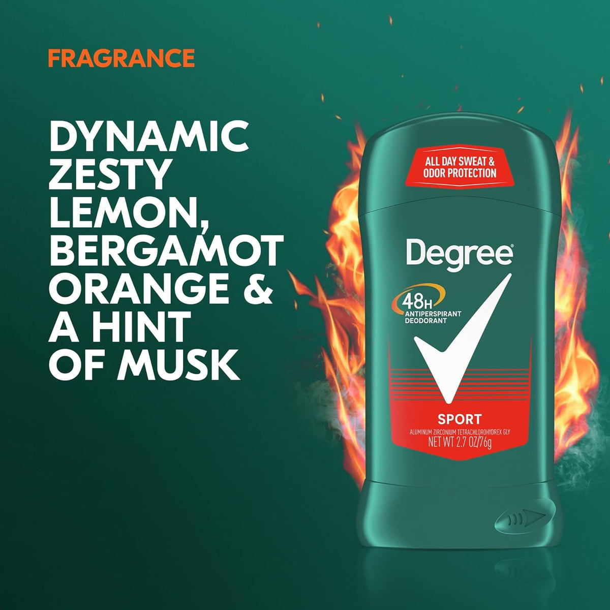 Degree Men Sport Antiperspirant Deodorant Stick 76g,079400265708